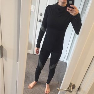 Black reflective running matching set GAP